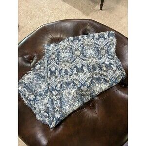 H & M LOGG LIGHTWEIGHT SCARF OBLONG BLUE WHITE TAN